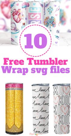 the top 10 free tumbler wrap svg files