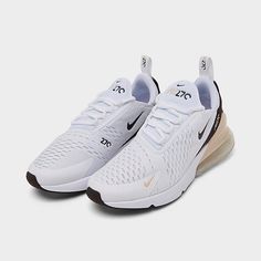 Womens Nike Air 270, Nike Womens Air Max 270, Nike Air Max 270 Beige, Nike 270s White, Womens Nike Air Max 270, Outfits Leggins, Air 270, Cute Nike Shoes, Nike Air Max For Women