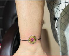 Women Sunflower Ankle Bracelet Tattoos Personal Progress