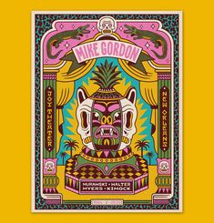 the poster for mike gordon's concert at the palace theatre in new york, ny