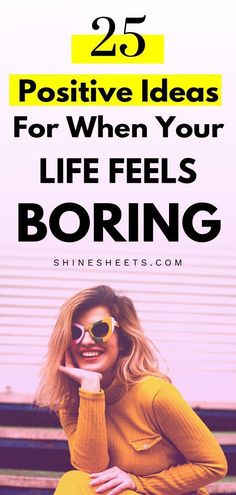 It's easy to become bored if you haven't been trying something new or exciting lately. Learn why you get bored and get 25 ideas to explore instead of watching TV or browsing your phone. | ShineSheets.com | Things to do when bored, Motivation, Inspiration, Positivity, Personal development, Personal growth, Hobby ideas, Productive things to do, Boredom, How to get inspired, Self help, Mental health, Self improvement, Hobbies, Free time, Lifestyle #positive #ideas #mindset #bored #motivation Hobbies For Women, Productive Things To Do, Boring Life, Spice It Up, Things To Do When Bored, Creating A Vision Board, Kind Person, Self Care Routine, Self Development