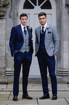 Prom Tuxes 2023, Grey Tuxedo Wedding With Blue, Royal Blue Suit Men Wedding Mens Fashion, Blue Suit Ideas For Men, Blue Groom And Groomsmen Suits, Wedding Suits Men 2023, Wedding Suits Men Black Groom Attire Navy Blue, Men�’s Blue Suit Ideas, Dark Blue Suit Men Wedding