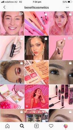 Instagram Makeup Artist, Grid Art, Aesthetic Post, Story Background, Canva Business, Instagram Feed Layout