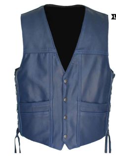 Full Back Navy Blue Cruiser Vest – Boho Living Room Leather Vests, Navy Blue Vest, Leather Apron, Men's Leather Jacket, Crisp White Shirt, Simple Tshirt, Boho Living, Leather Conditioner, T Shirt And Jeans