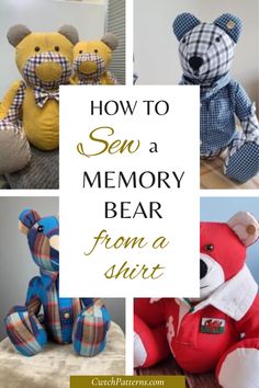 How to make a memory bear, how to make a teddy bear from baby clothes, how to sew a memory bear, memory bear pattern, memory bear pattern uk, memory bear sewing pattern, memory bear tutorial, memory bears from old clothes, memory teddy bear, memory teddy bear pattern, remembrance bears, sewing patterns for memory bears pdf, sewing patterns for memory bears, teddy bear for loss of loved one, teddy memory bear pattern, bereavement teddy bears, sewing pattern memory bear Bear Shirt Pattern, Bear Patterns Free Sewing, Memory Bears Pattern Free, Teddy Bear Applique, Bear Patterns Sewing, Memory Pillow From Shirt, Keepsake Teddy Bear, Clothing Keepsake, Teddy Bear Patterns Free