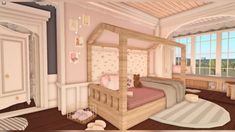 Bloxburg House Decor, Bedroom Ideas Bloxburg, Roblox Room, Bloxburg Dream House, Blocksburg House, Bloxburg Designs, Bloxburg Interior Ideas, Bloxburg Mansion, Roblox Houses