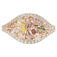 Check out this item from 1stdibs! Fancy Shaped Mix Diamond Ring: https://www.1stdibs.com/id-j_19333032 Luxury Multi-stone Diamond Crystal Ring, Multicolor Brilliant Cut Diamond Ring, Fine Jewelry Multicolor Diamond Ring With Brilliant Cut, Pink Diamond Cluster Ring With Multi-stone, Wedding Rings With Multicolor Diamond Accents, Multicolor Diamond Accents Rings Fine Jewelry, Pink Marquise Cut Diamond Ring, Fine Jewelry Multicolor Rings With Rose Cut Diamonds, Multicolor Diamond Accented Rings In Fine Jewelry