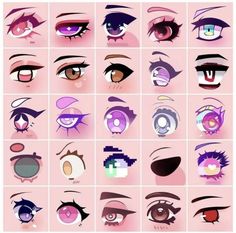 an image of many different types of eyes