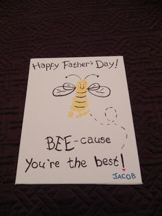 a father's day card that says be - cause you're the best