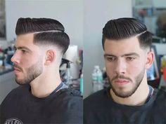 Comb Over Fade Haircut, Fade Haircut Styles, Short Hair With Beard, Comb Over Fade, Short Hair Designs, Wavy Hair Men, Mens Photoshoot Poses, Beard Hairstyle