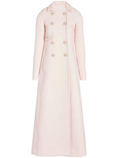 pink gabardine weave front button fastening long sleeves two side slit pockets rear slit Fem Outfits, Royal Outfit, Pink Coats, Dressy Hats, Classy Clothes, Beige Coat, Royal Outfits, Wardrobe Edit, Tweed Coat