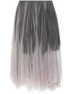 heather grey tulle netting concealed rear hook and zip fastening full lining asymmetric hem long length Marc Le Bihan, Tulle Maxi Skirt, Full Skirts, Gray Skirt, Asymmetric Hem, Long Length, Heather Grey, Maxi Skirt, Womens Bottoms