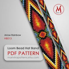 the bead pattern shows how to make this bracelet