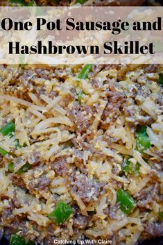 one pot sausage and hash browns skillet