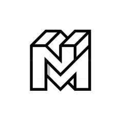 the letter m is made up of two intersecting lines