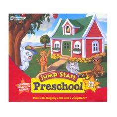 jump's state preschool game with cats and dogs in front of a red house