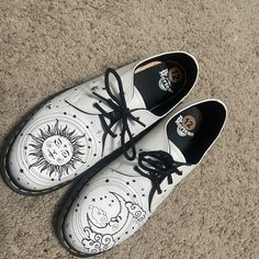 New Without Tags Moon And Sun Dr.Martens Slight Creasing And Sole A Tiny Bit Off But Nothing Major, Ended Up Being Too Big I Wear 10.5-11 Got In Hope They Would Work Sun Shoes, Dr Martens White, Shoes Dr Martens, Moon And Sun, Dr Martens Shoes, Dr. Martens, Size 12, Womens Sizes, Moon