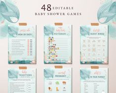 four baby shower games with mermaid theme