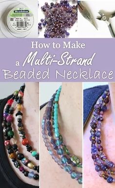 how to make a multi strand beaded necklace