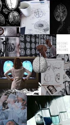 a collage of photos with different types of brain images