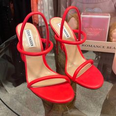 Brand New So Elegant Size 8 Cute Red Heels, Trendy Red Sole Heels, Trendy Heels With Red Sole For Night Out, Trendy Red Heels For Night Out, Red Heels, Steve Madden Shoes, Shoes Women Heels, Steve Madden, Shoes Heels