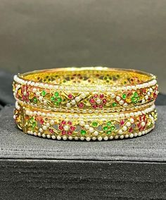 Hyderabadi Jadau Brass Bangles With Quartz Stone Indian Bridal Jewelry Wedding and Casual Wear Jaddau kada for Women  Wedding and Casual Wear Kada Bangles  Festival and occasion Wear  Eid and Diwali Wear Jewelry set and Bangles set Kada For Women, Diwali Wear, Kada Bangles, Indian Bridal Jewelry, Bangles Set, Brass Bangle, Bridal Jewellery Indian, Bangle Set, Jewelry Wedding