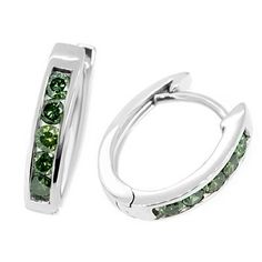 Jewelry Point - 0.45ct Channel Fancy Green Diamond Hoop Earrings 14k White Gold, $449.00 (http://www.jewelrypoint.com/0-45ct-channel-fancy-green-diamond-hoop-earrings-14k-white-gold/) Pink Diamond Wedding Rings, Channel Earrings, Green Diamonds, Prong Engagement Rings, White Gold Hoop Earrings, Gold Diamond Hoop Earrings, White Gold Diamond Earrings, Antique Engagement Rings Vintage, Diamond Earrings Design