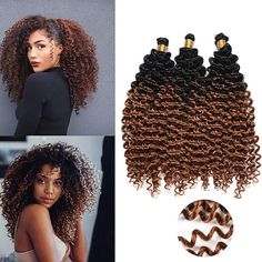 Crochet Curly Hair, Crochet Hair Curly, Water Wave Crochet Hair, Pre Looped Crochet Hair, Curly Braiding Hair, Curly Crochet Hair, Curly Crochet Braids, Water Wave Crochet, Spring Twist Hair