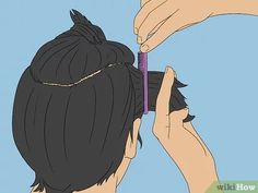 Easy Ways to Cut Medium Length Men's Hair (with Pictures) Haircut Tips Men, Mens Trim Haircut, How To Trim Men’s Long Hair, Growing Out Mens Hair Stages Of, How To Mens Haircut Tutorials, How To Cut Boys Hair With Scissors, How To Cut Boys Hair Long On Top, Boys Layered Haircut, How To Cut Mens Hair Step By Step