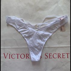 Nwt Victoria's Secret Panty Size Medium. Smoke Free, Pet Free Home. Color: Vs White Victoria's Secret White Bottoms For Summer, Victoria's Secret Solid Color Brief Bottoms, High Neck Bra, Coverage Bras, Asics Running Shoes, Printed Robe, Nike Air Max Tn, Unlined Bra, Home Color