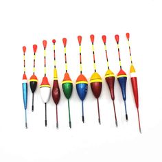 Colorful Fishing Floats Set - Blue Force Sports Bobber Fishing, Fishing Bobbers, Floating Material, Carp Fishing Bait, Fishing Lights, Winter Fishing, Fishing Bobber, Fishing Floats, Fishing Hooks