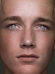 an image of a man with freckles on his face