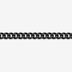 a black and white chain on a white background