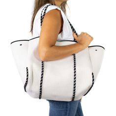 The cool, everyday bag that’s perfect for work, gym, beach, traveling, and everything in between. Casual White Gym Bag With Large Capacity, Versatile Everyday Beach Tote Bag, Sporty Shoulder Bag With Large Capacity For Everyday, Sporty Large Capacity Shoulder Bag For Everyday, Lightweight Tote Shoulder Bag For Everyday Use, Lightweight Tote Shoulder Bag, Large Capacity Weekender Bag For Everyday Use, White Large Capacity Gym Bag For Everyday Use, Large Capacity White Gym Bag For Everyday Use