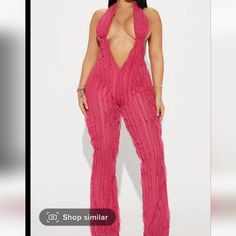 Neck Plunge With Tie Back Out Sexy Jumpsuit Nwt Spring Party One-piece Bottoms, Flirty One-piece Jumpsuits And Rompers For Parties, Purple Romper, Fashion Nova Jumpsuit, Leopard Print Jumpsuit, Sequin Rompers, Plus Size Romper, Fashion Nova Pants, Casual Rompers