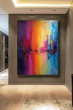 Vibrant abstract cityscape: Original handmade painting with bold colors and textured brushstrokes depicting a colorful, impressionistic urban skyline Abstract Art Projects, Colourful Paintings, Abstract Cityscape, Diy Canvas Wall Art, Abstract Art Paintings, Art And Painting, Abstract Painting On Canvas, Acrylic Painting Ideas