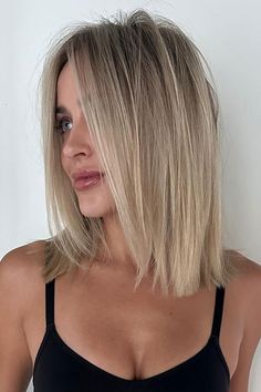 Top 25 Long Bob Haircuts : Chic & Versatile Lob Hairstyles Lob Haircut For Fine Hair, Bob Haircuts Medium Length, Lob Haircut Long, Collarbone Length Haircut, Bob Lob Haircut, Haircut Long Bob, Fine Hair Long, Hair Long Bob, Bronde Lob