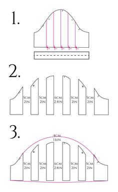 the diagram shows how to make an origami bridge with two sides and three ends