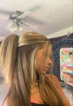 Hair Styles For Highschool, Good School Hairstyles, Straight Hairstyles White Girl, Basic White Girl Hairstyles, Back To School Hairstyles Straight Hair, Hair Styles For School Pictures, Cute Hair Inspo For School, Cute Hairstyles For Blonde Hair, Messy Hairstyles For School