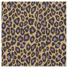 an animal print pattern with purple and black spots on the front, in various colors