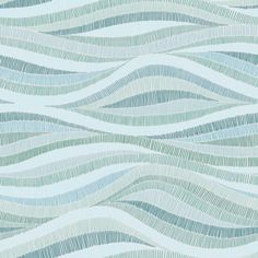 Mosaic Waves Peel & Stick Wallpaper Mosaic Waves, Roommate Decor, Coastal Wallpaper, Dorm Furniture, Green Mosaic, Coastal Bathroom, Coastal Bathrooms, Waves Wallpaper, Beach Bath