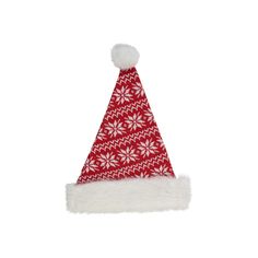 Complete your festive holiday outfit with this Northlight red and white nordic snowflake striped Santa hat from Northlight.Click this HOME DECOR & FURNITURE GUIDE to find the perfect fit and more! Complete your festive holiday outfit with this Northlight red and white nordic snowflake striped Santa hat from Northlight. Click this HOME DECOR & FURNITURE GUIDE to find the perfect fit and more! FEATURES Features a red and white Nordic snowflake and striped design Faux-fur pom and cuffDETAILS 17" H Red Holiday Hats For Winter, Red Christmas Hat For Festive Occasions, White Christmas Holiday Hat, Nordic Snowflake, Holiday Outfit, Cuff Detail, Festive Holiday, Decor Furniture, Fur Pom Pom