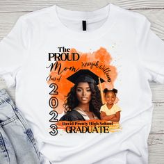 "Graduation T Shirt Design, Editable in canva, 2023 Graduation Proud Mom,Dad, Family Shirt, School Graduation Tee, Instant Download #GRDT Matching items here https://www.etsy.com/your/shops/mzcreativedesign23/tools/listings/query:grdt,stats:true Preview other shop items here https://www.etsy.com/your/shops/mzcreativedesign23/tools/listings/stats:true Preview Design Here https://tinyurl.com/4ebpw4m5 This listing is for DIGITAL TEMPLATE **NO PHYSICAL PRODUCT WILL BE SENT** Hello and Welcome to my Shop! This template are in digital format for you to download and edit yourself. It's so easy to use and there's no need to download any software to use it, simply edit and print as many as you like! HOW DOES IT WORK? ------------------------------ Once you have placed your order you will receive a Pride Ideas, Graduation Shirts For Family, Dtf Designs, Graduation Tshirts, Grad Shirts, Kids Graduation, 2023 Graduation, Hair Twist, Twist Styles