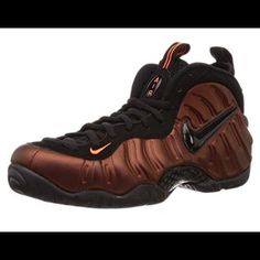 Mens Nike Air Foamposite Pro Color: Hyper Crimson / Black Size: 11.5 Model #: 624041 New In Box Nike Brown Basketball Shoes With Boost Midsole, Nike Brown Basketball Shoes For Sports, Air Foamposite Pro, Foam Posites, Mens Nike Air, Black Nikes, Nike Shoes, Nike Men, Athletic Shoes