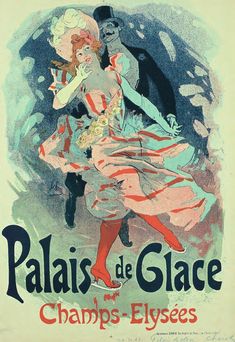 an advertisement for the paris de glacee chaps - elysses dance