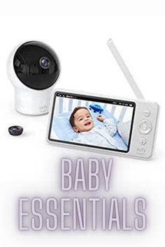 the baby essentials camera is next to an infant monitor