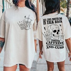 Sublimation Sweater Ideas, Tee Shirt Outfit, Svg Skeleton, Funny Png, Cute Shirt Designs, Sublime Shirt, Shirt Sweater, Pullover Shirt, Shirt Ideas