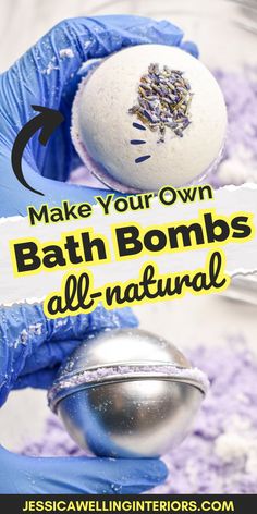 DIY Bubble Bath Bombs Bath Bombshell, Homemade Bath Salts Recipe, Bubble Bath Bomb, Dried Lavender Flowers