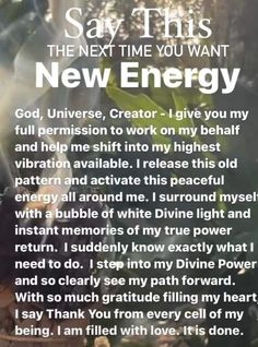 Calling Energy Back, Cleansing Mantras, Spiritual Prayers, Awakening Quotes, Spiritual Cleansing, Affirmations For Happiness, E Mc2