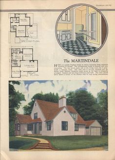 an old house is featured in the magazine, with pictures of it and other rooms